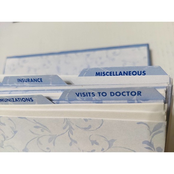 Vintage 2004 Gibson blue medical journal folder organizer - Picture 5 of 7